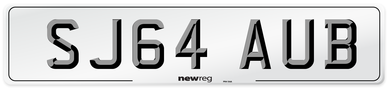 SJ64 AUB Number Plate from New Reg